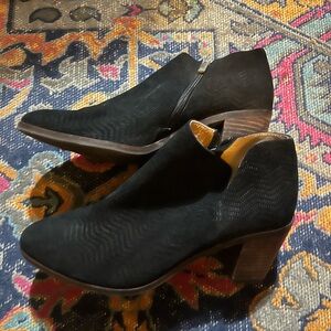 Lucky Brand Black Ankle Booties
